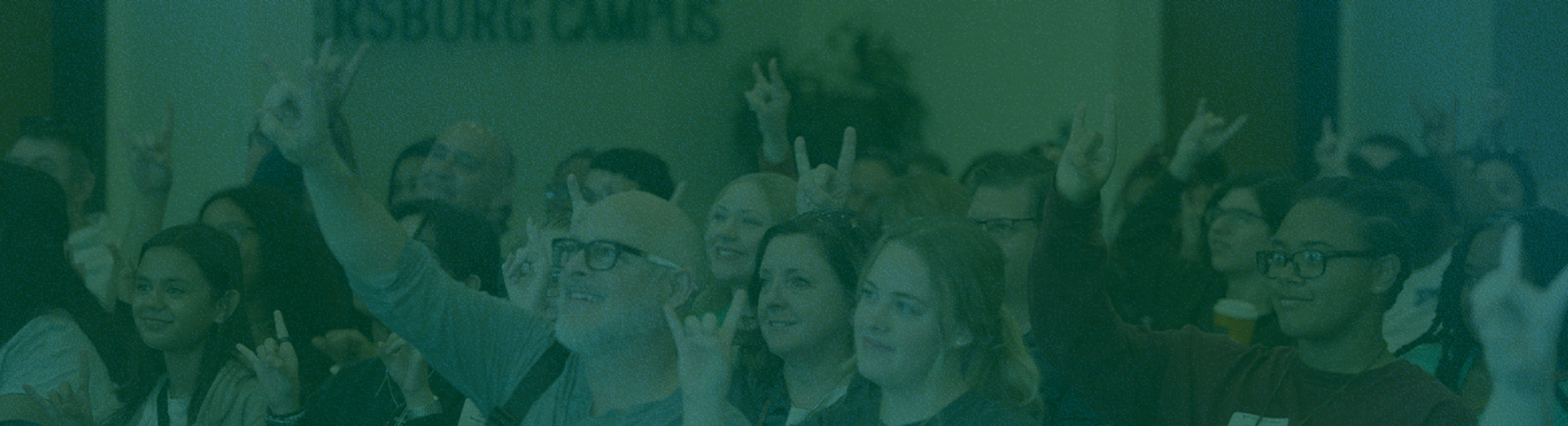 A group of families at a USF Campus Event.